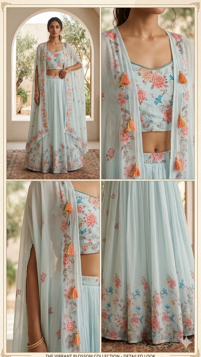 Indo-Western Set with Shrug
