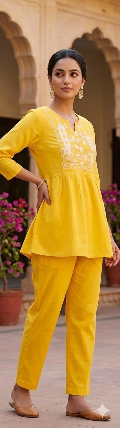 Short Kurti Cord Set