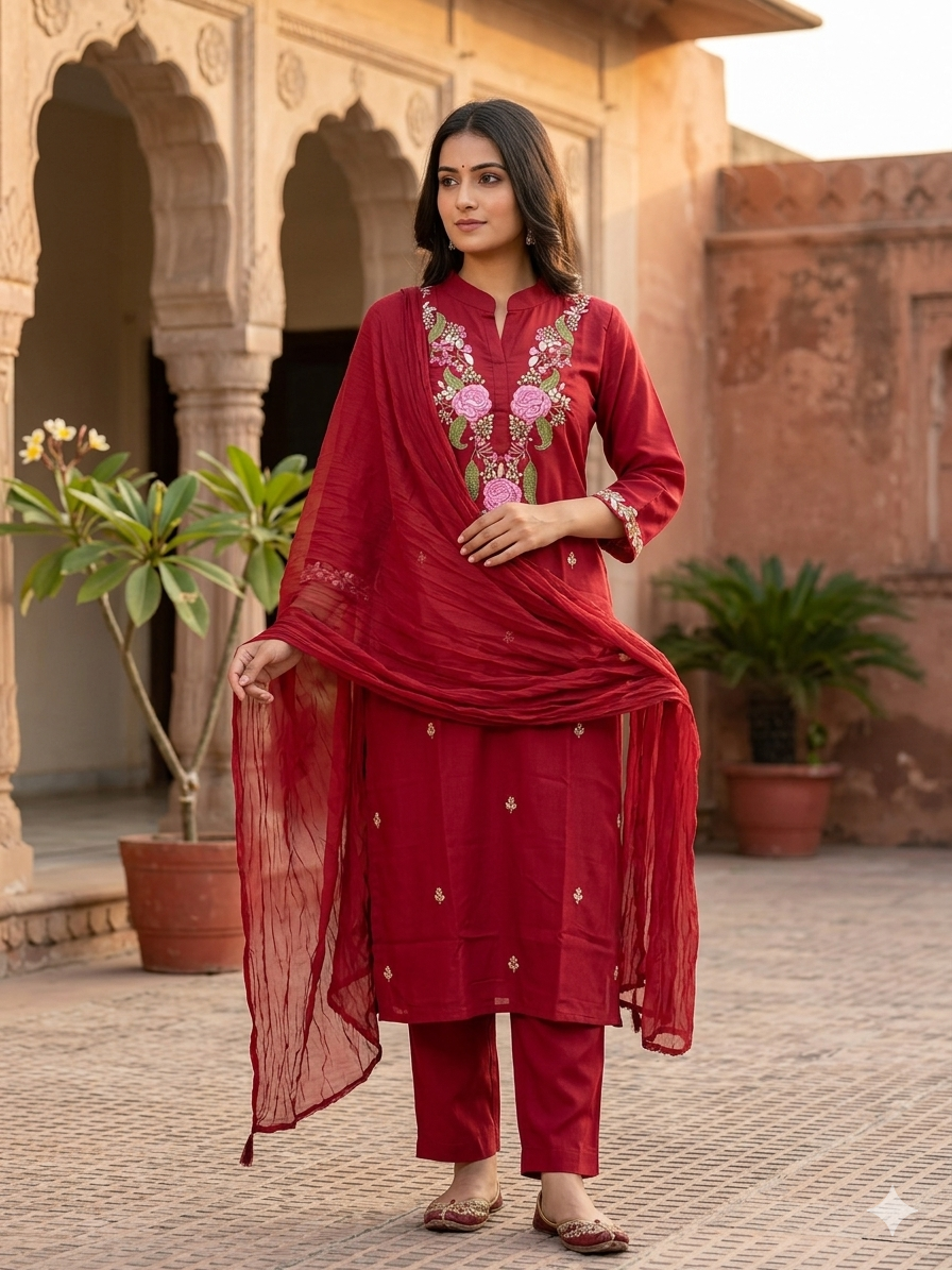 Silk Three Piece Suit