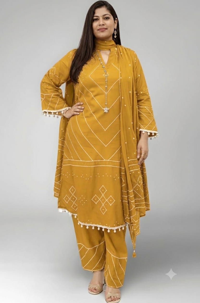 Elegant Pure Cotton 3-Piece Se