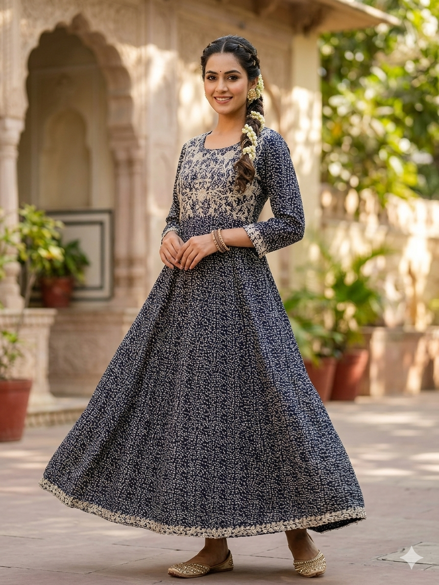 Premium Heavy Reyon Gown