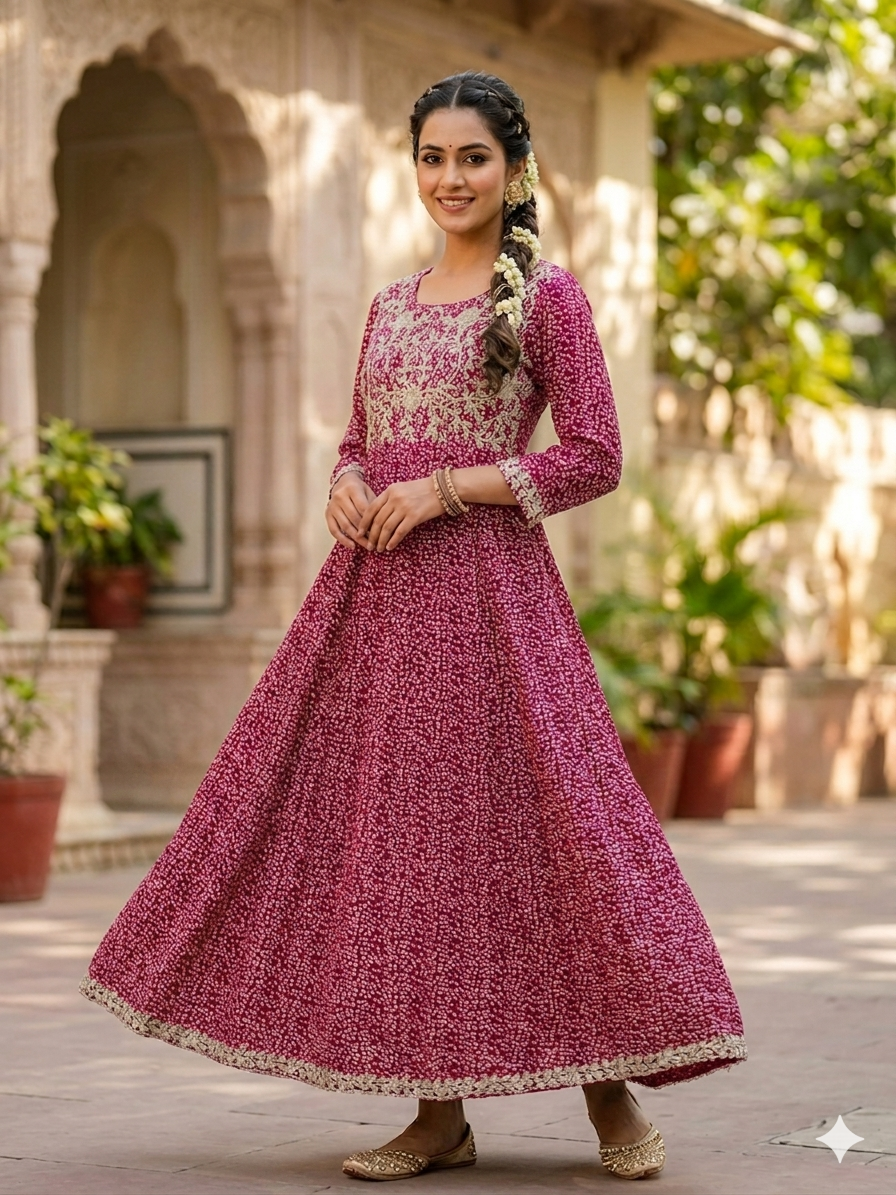 Premium Heavy Reyon Gown