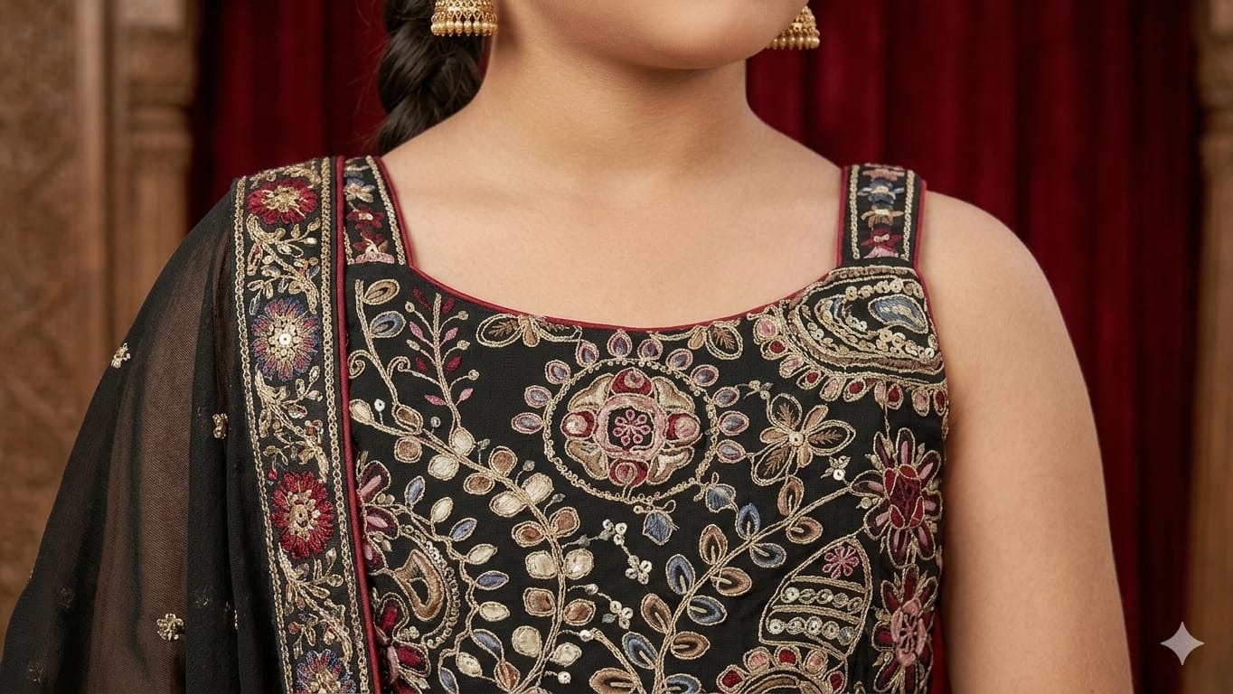 Georgette Lehenga Choli with Handwork