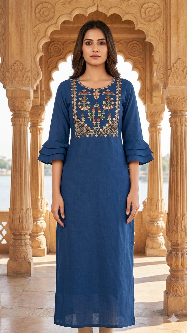 Royal Blue Kurti