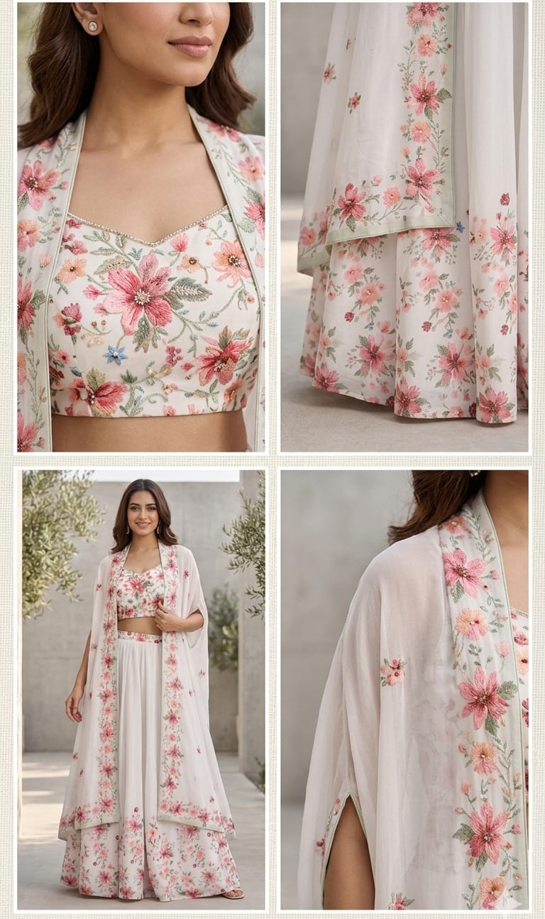 Indo-Western Set with Shrug