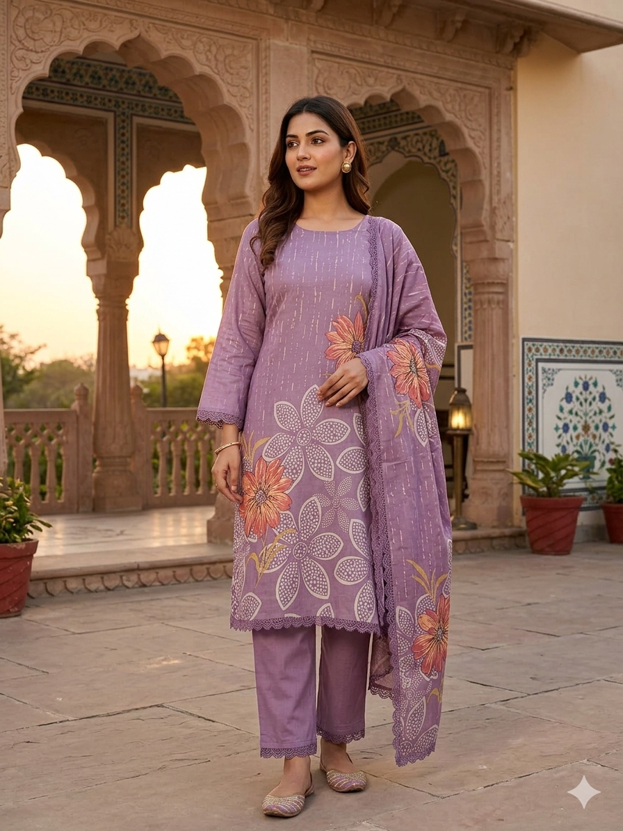 Elegant Linen Grace Suit Set