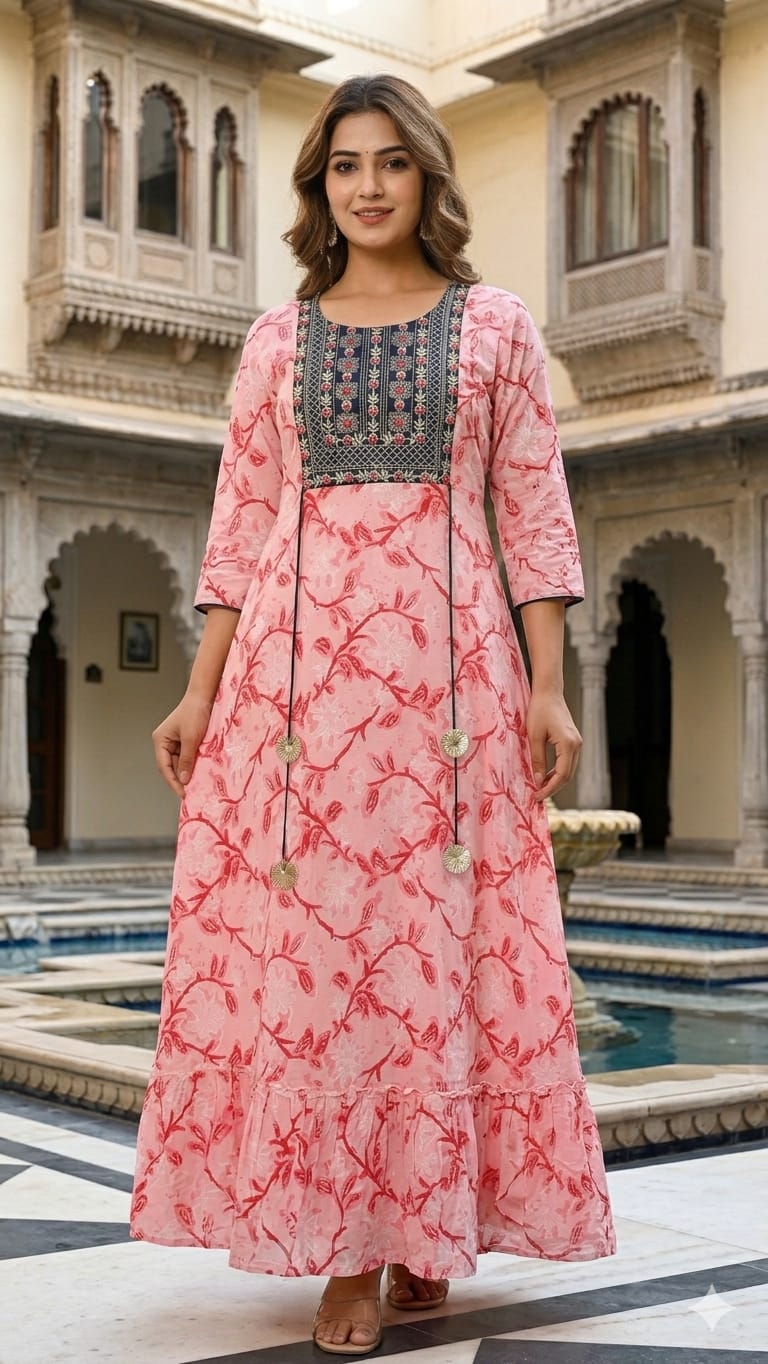 Floral- flower pattern Gown