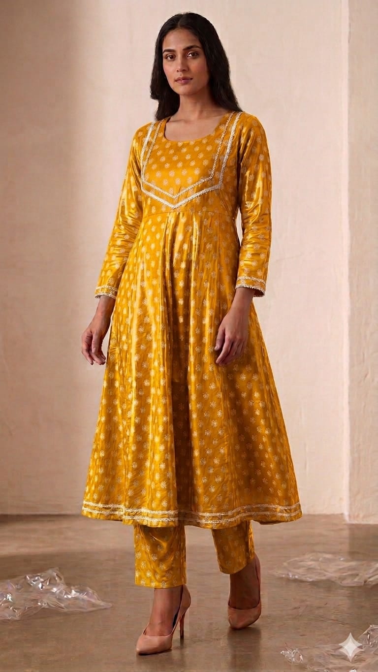 Anarkali 2 Piece set with Lace Work