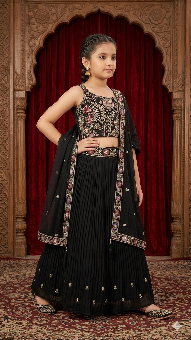 Georgette Lehenga Choli with Handwork