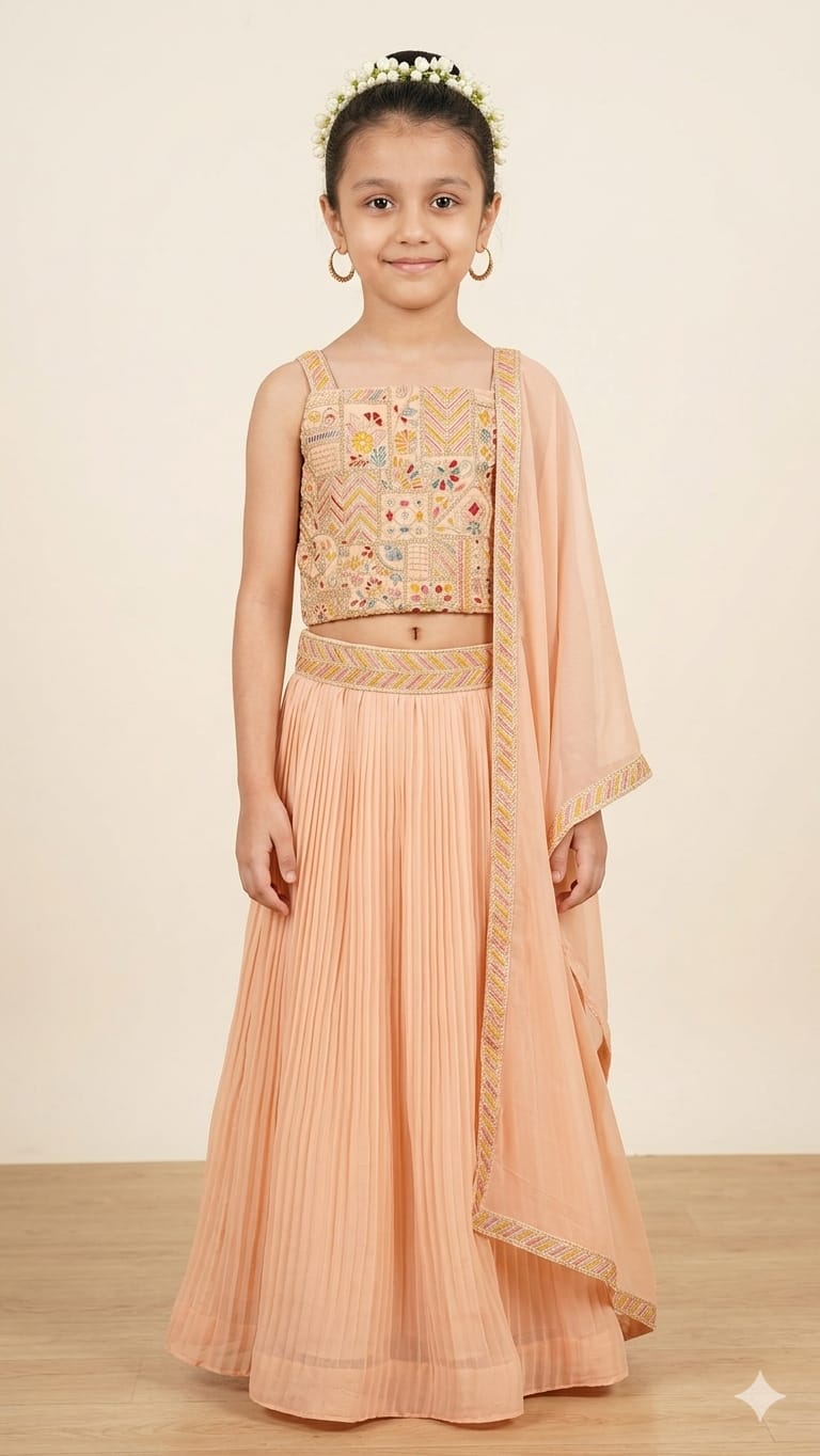 Pastel Royale Kids Lehenga Set